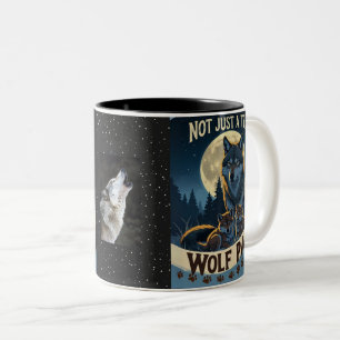 Wolf Pack – Not Just a Team, A Family Under the Mo Two-Tone Coffee Mug