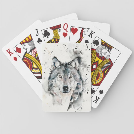 Wolf pack playing cards | Zazzle.com