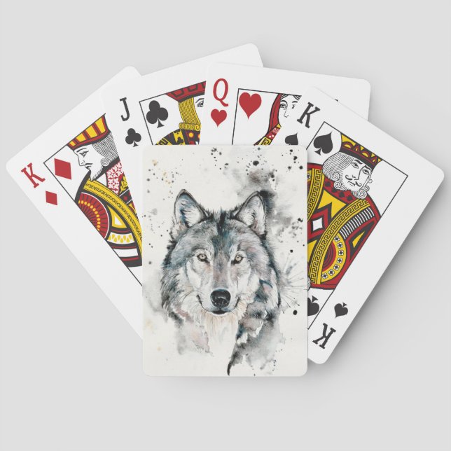 Wolf pack playing cards (Back)