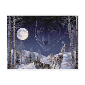 Wolf Pack Postcard