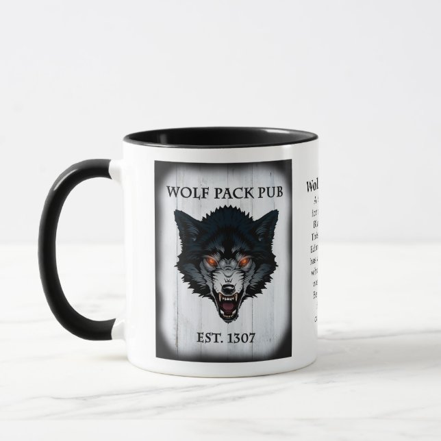 Wolf Pack Pub Mug (Left)