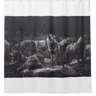Wolf Pack Shower Curtain
