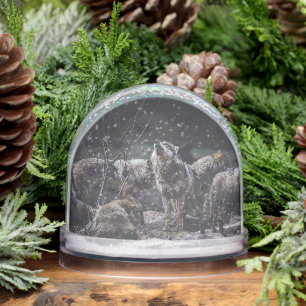 Wolf Pack Snow Globe