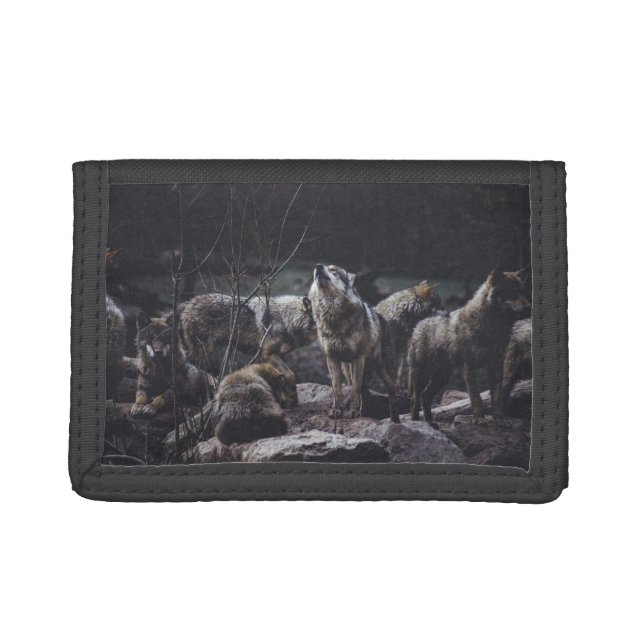 Wolf Pack Trifold Wallet (Front)