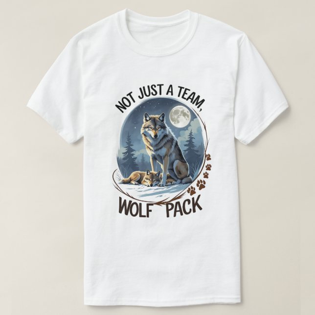 Wolf Pack – United by Nature T-Shirt (Design Front)