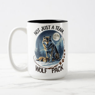 Wolf Pack – United by Nature Two-Tone Coffee Mug