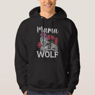 Wolf Pack Werewolf Wolfgang Wildlife Animal Mama W Hoodie
