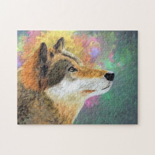 Wolf Painting Puzzle