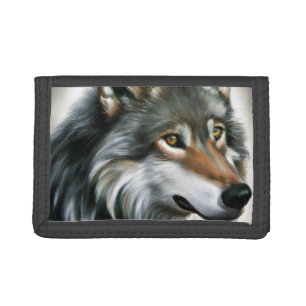 Wolf Painting Tri-fold Wallet