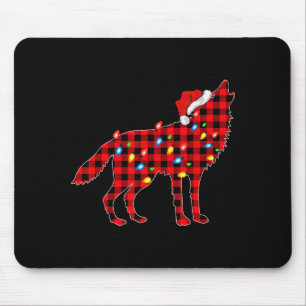 Wolf Pajama Family Matching Group Christmas Mouse Pad