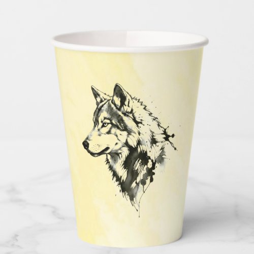 Wolf Paper Cups