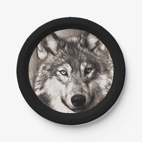 Wolf Paper Plate | Zazzle.com