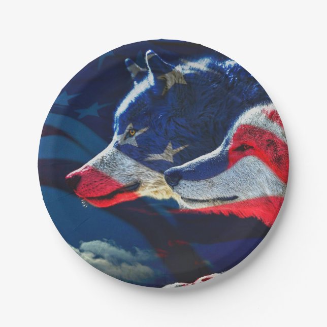 Wolf Paper Plates (Front)