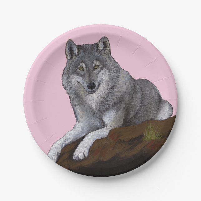 Wolf Paper Plates (Front)