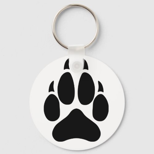 Wolf Paw Keychain