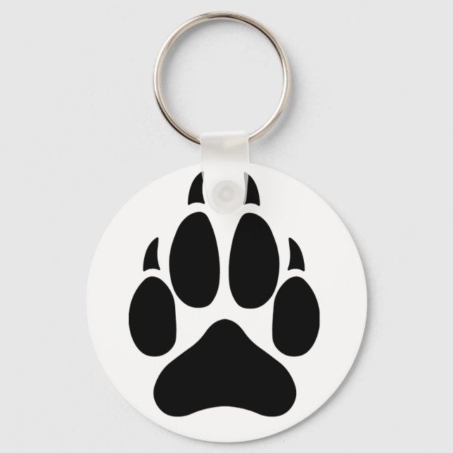 Wolf Paw Keychain (Front)