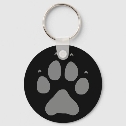 Wolf Paw Keychain