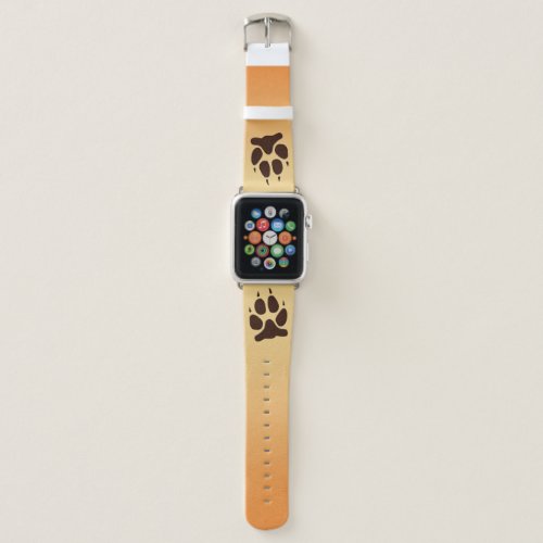 Wolf Paw Print Apple Watch Band