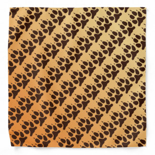 Wolf Paw Print Bandana