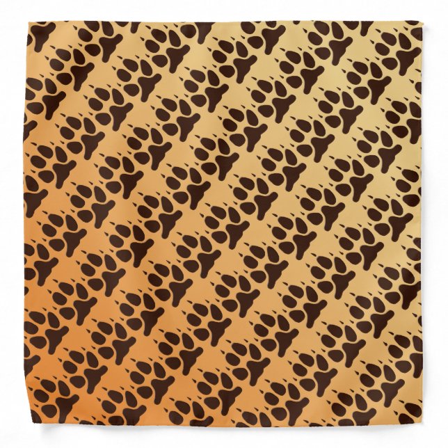 Wolf Paw Print Bandana (Front)