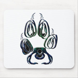 Wolf Paw Print Mouse Pad