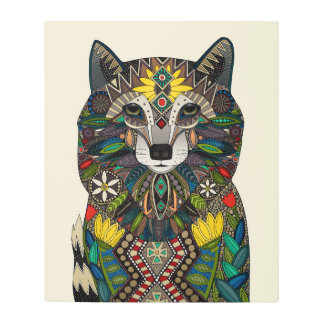 WOLF pearl Metal Print