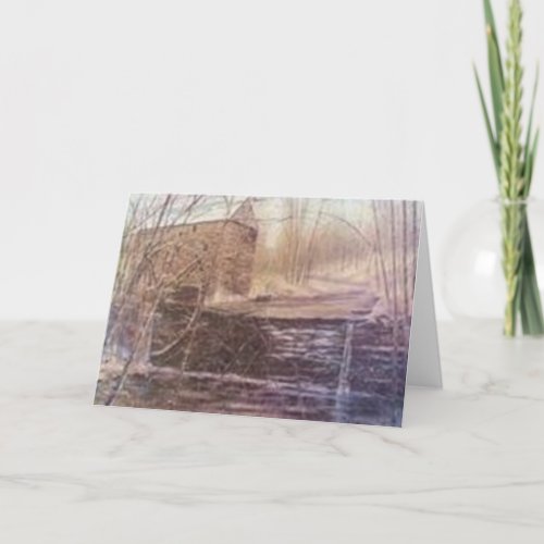WOLF PEN MILL GREETING  CARD