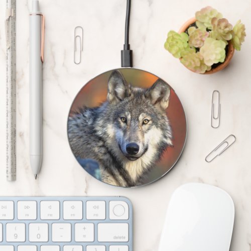 Wolf Photograph Wireless Charger