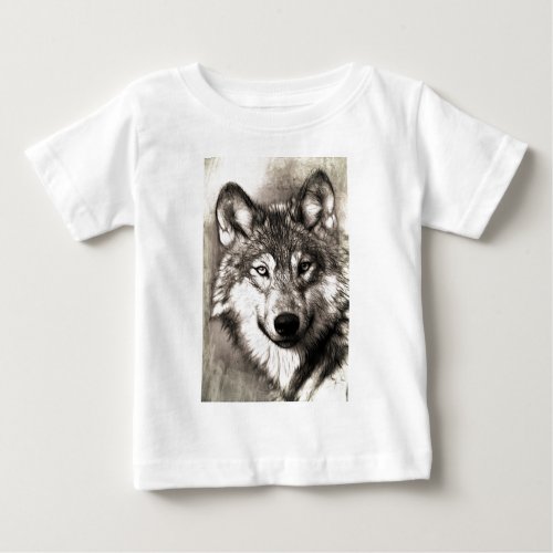 Wolf Photographic Art Spirit Guide Animal Love  Baby T_Shirt