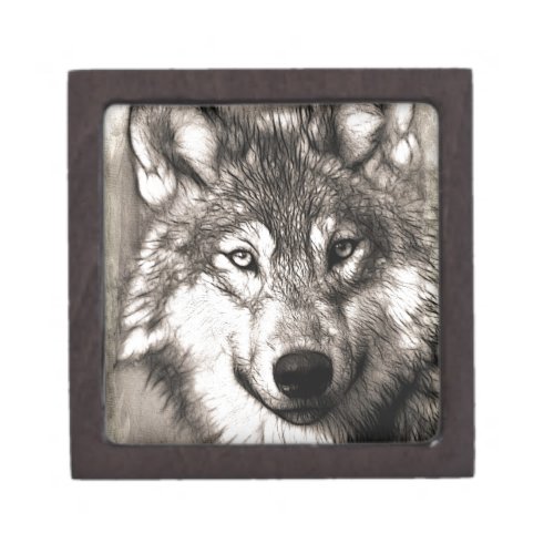 Wolf Photographic Art Spirit Guide Animal Love  Gift Box