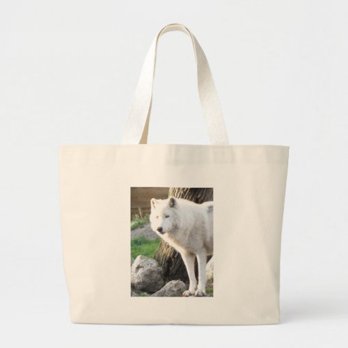 Wolf Photographic Art Spirit Guide Animal Love  Large Tote Bag