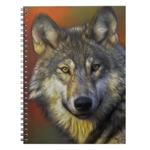 Wolf Photographic Art Spirit Guide Animal Love  Notebook