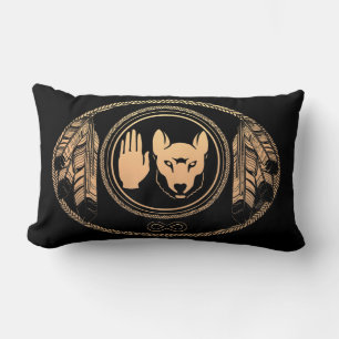 Wolf Pillow Personalized Native Art Wolf Pillows