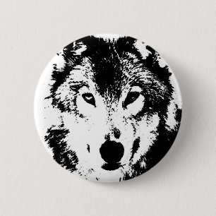 Wolf Pinback Button