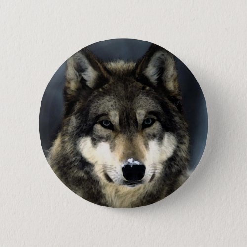 Wolf Pinback Button