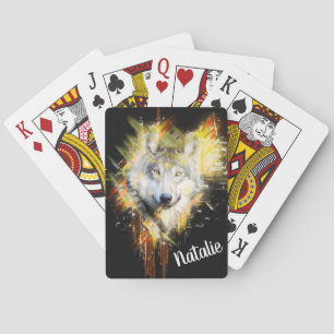 Wolf Poker Cards