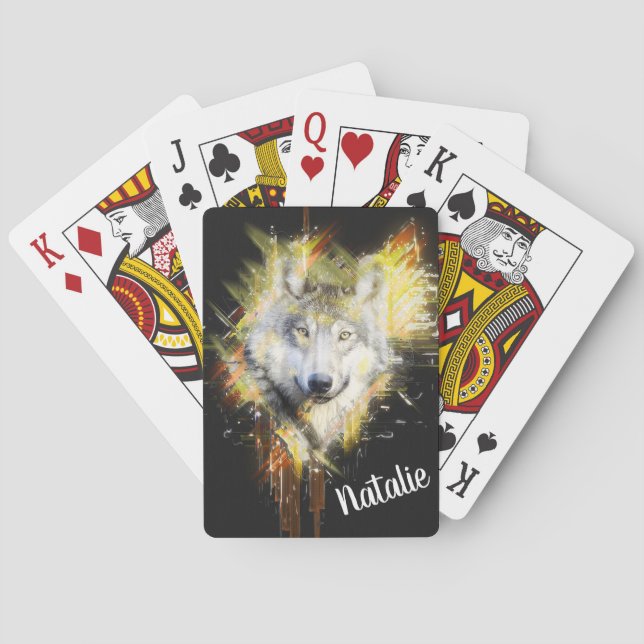 Wolf Poker Cards (Back)
