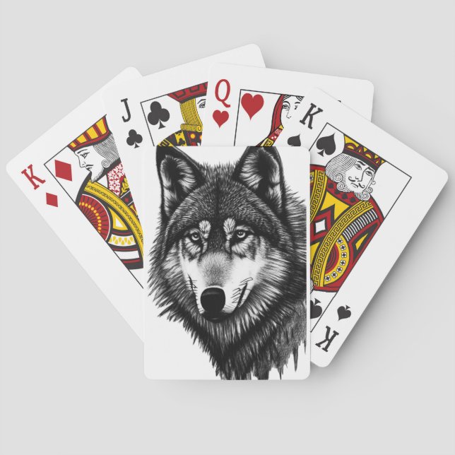 Wolf Poker Cards (Back)