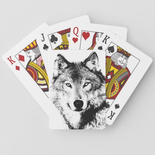 Wolf Poker Cards