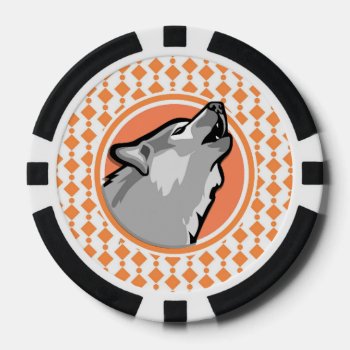 Wolf Poker Chips by doozydoodles at Zazzle