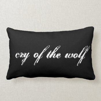 'wolf' Polyester Lumbar Pillow by SusanNuyt at Zazzle