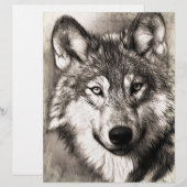 Wolf portrait (Front/Back)