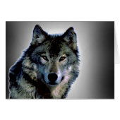 Wolf Portrait Card (Front Horizontal)