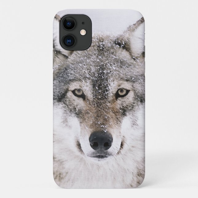 Wolf Portrait Case-Mate iPhone Case (Back)