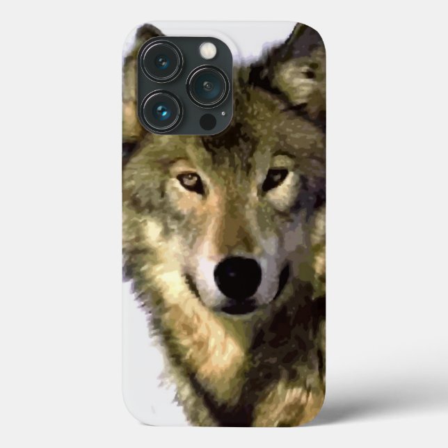 Wolf Portrait Case-Mate iPhone Case (Back)