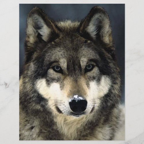 Wolf Portrait Flyer