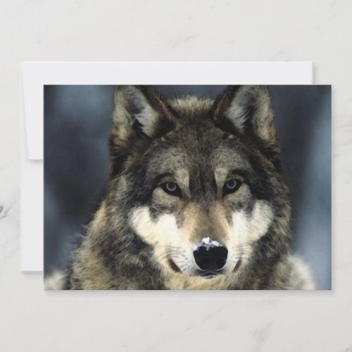 Wolf Portrait Invitation