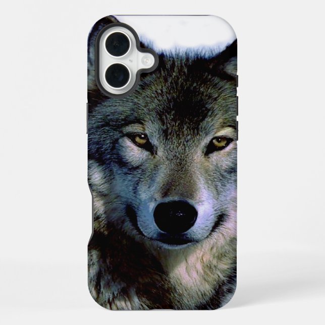 Wolf Portrait Iphone Case (Back)