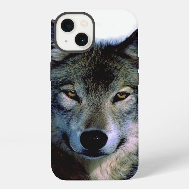 Wolf Portrait Iphone Case (Back)