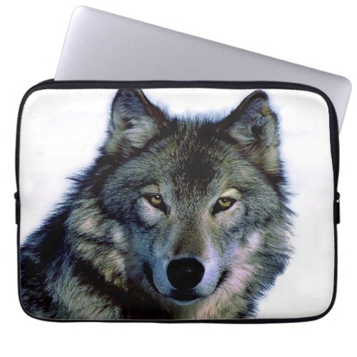 Wolf Portrait Laptop Sleeve